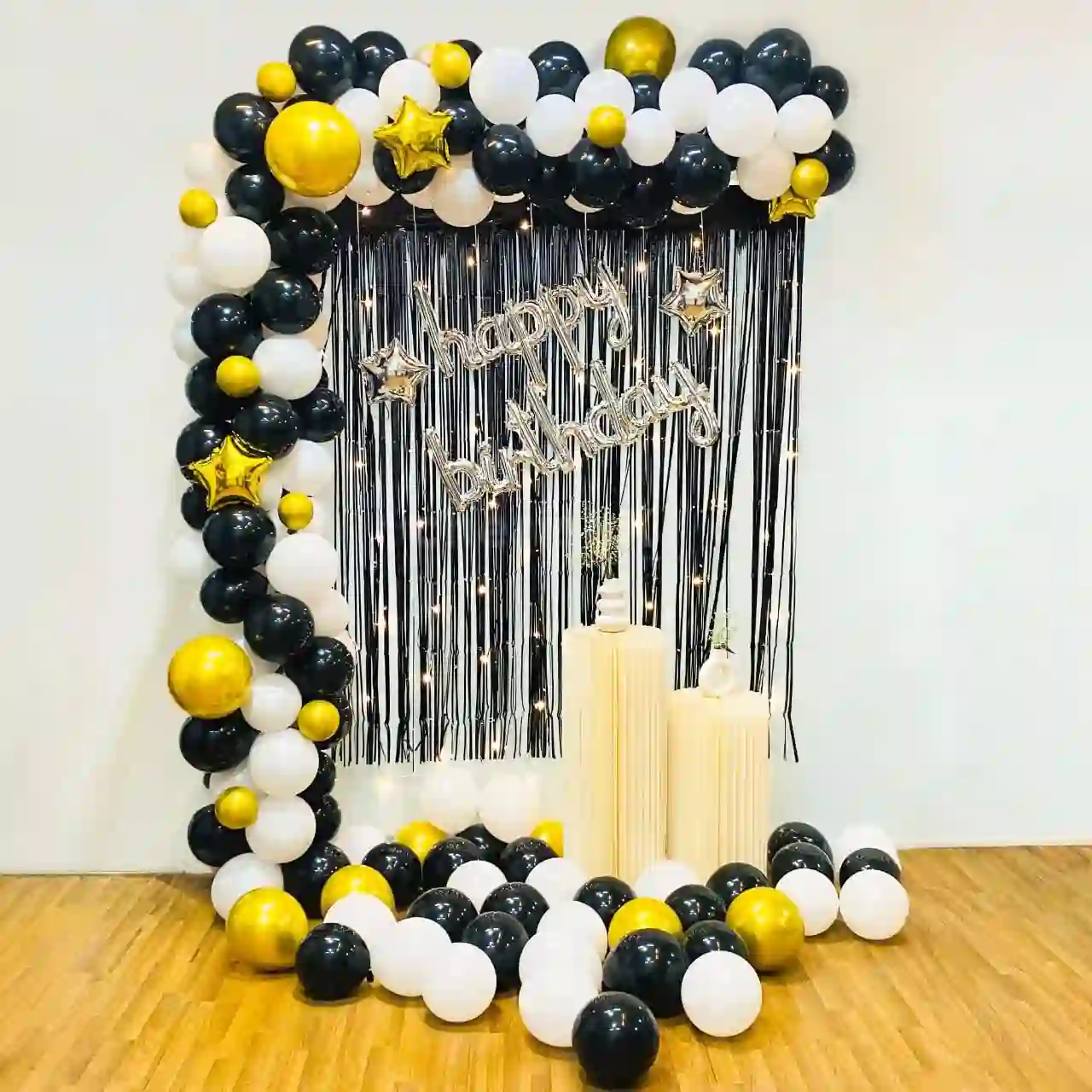 Metallic Monochrome Birthday Celebration